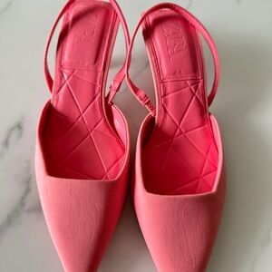 Zara Pink Pointy Kitten Heels